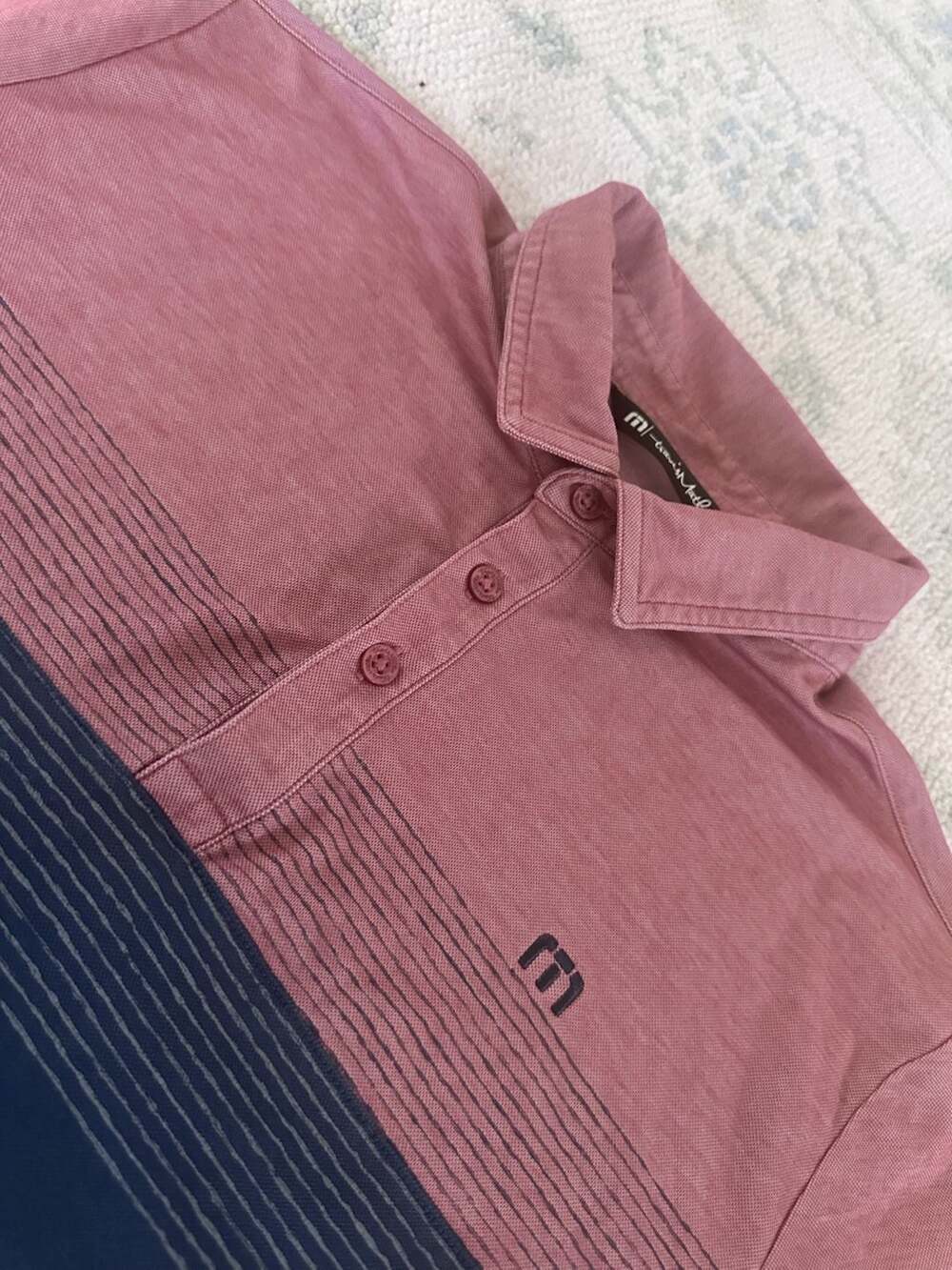 TravisMathew Riverbank Golf Polo Shirt Men's Large Colorblock
Product Details